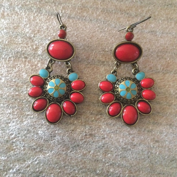 South western style earrings - Picture 1 of 2